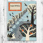 Winter Trees Birthday Card, thumbnail 1 of 2