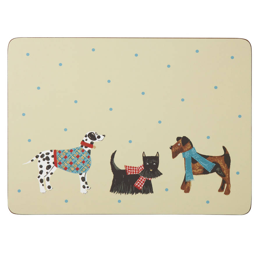 Hound Dog Placemats Pk4 Large By Ulster Weavers