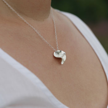 Sterling Silver Large Blossom Necklace Large, 4 of 5