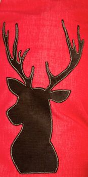 Personalised Red Luxury Reindeer Santa Sack, 3 of 3