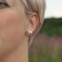 Sterling Silver Small Blossom Earrings, thumbnail 4 of 5