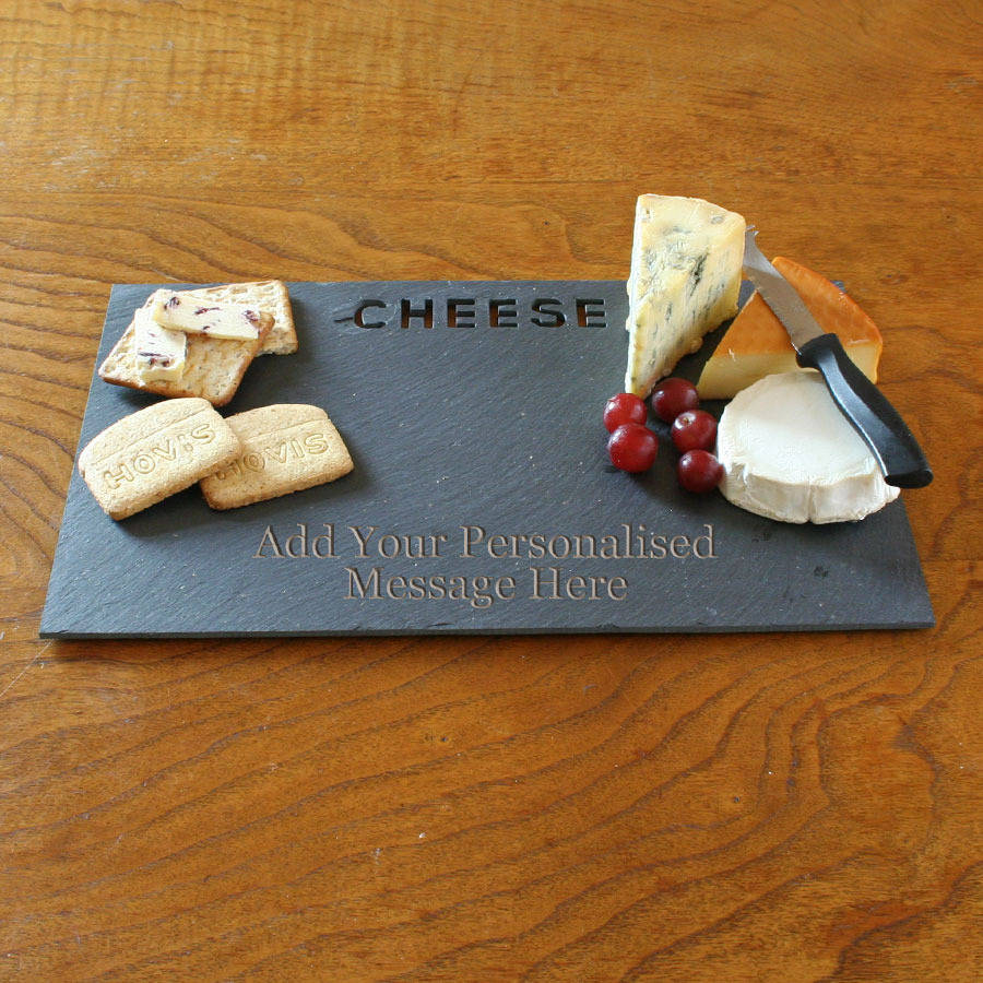 Personalised Cheese Slate Cheeseboard By