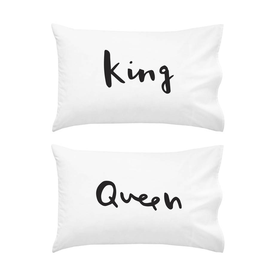 King And Queen Pillow Cases By Old English Company