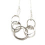 Silver Links Necklace, thumbnail 2 of 6