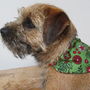 Christmas Holly Dog Neckerchief Bandana, thumbnail 2 of 3