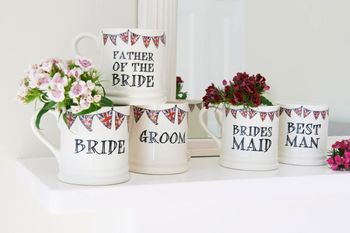 Set Of 12 Wedding Party Mugs, 7 of 7
