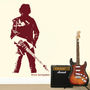 Bruce Springsteen Wall Sticker, thumbnail 1 of 5