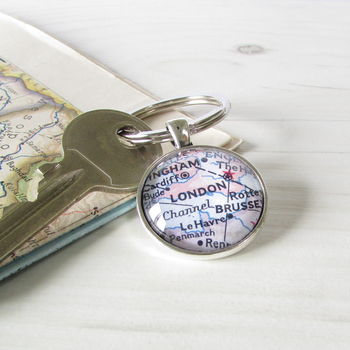 Personalised Location Map Keyring, 2 of 7