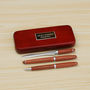 Personalised Wooden Pens Set In Gift Box, thumbnail 2 of 3