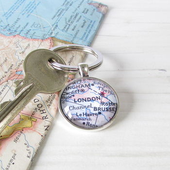 Personalised Location Map Keyring, 4 of 7