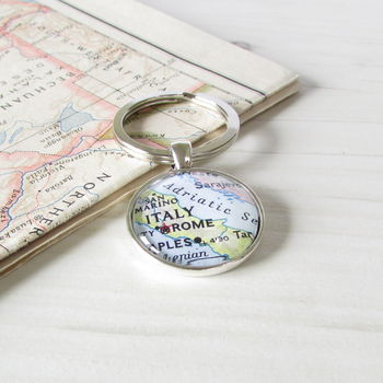 Personalised Location Map Keyring, 5 of 7