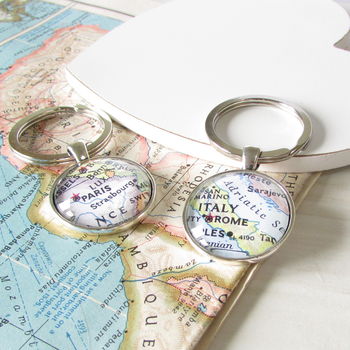 Personalised Location Map Keyring, 6 of 7