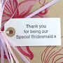 'Thank You Bridesmaid' Gift Tag, thumbnail 2 of 3