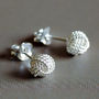 Sterling Silver Knot Earrings, thumbnail 3 of 4
