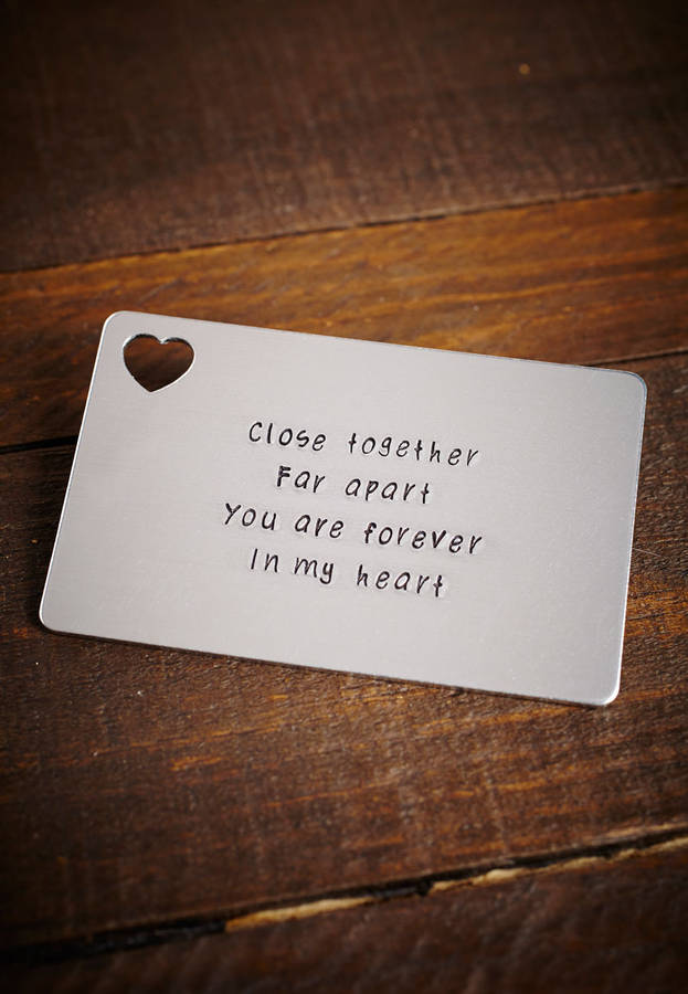 personalised wallet card by lime lace | notonthehighstreet.com