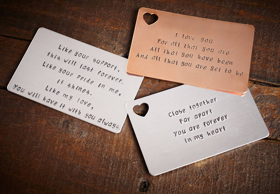 Personalised Wallet Card By Lime Lace