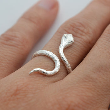 Sterling Silver Snake Ring, 2 of 6