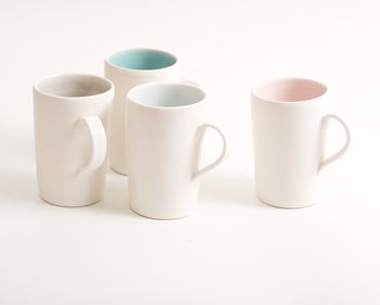 Handmade Tall Porcelain Mug, 6 of 10