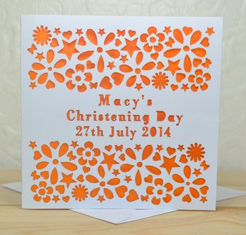 Personalised Naming/Christening Day Card, 4 of 6