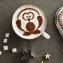Children's Arctic Penguin Hot Chocolate Stencil, thumbnail 2 of 3
