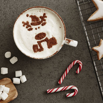 Children's Christmas Reindeer Hot Chocolate Stencil, 2 of 3