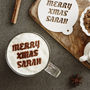 Personalised Christmas Message Hot Chocolate Stencil, thumbnail 1 of 2