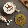 Personalised Crown Hot Chocolate Stencil For Her, thumbnail 3 of 4