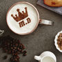 Personalised Crown Coffee Stencil, thumbnail 2 of 5