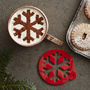 Christmas Snowflake Hot Chocolate Stencil, thumbnail 1 of 3