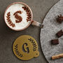 Personalised Christmas Wreath Hot Chocolate Stencil, thumbnail 1 of 3