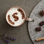 Personalised Christmas Wreath Hot Chocolate Stencil, thumbnail 2 of 3