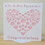 Personalised Laser Cut Heart Card, thumbnail 4 of 6
