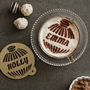 Personalised Bauble Hot Chocolate Stencil, thumbnail 2 of 3