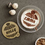 Personalised Bauble Hot Chocolate Stencil, thumbnail 1 of 3