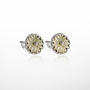 Daisy Flower Pearl And Sterling Silver Stud Earrings, thumbnail 2 of 4