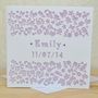 Personalised Laser Cut New Baby Card, thumbnail 3 of 4