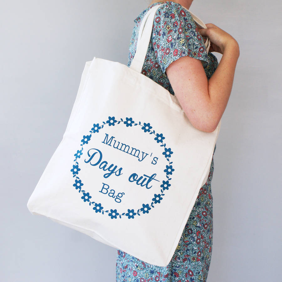 personalised daisy chain shopper bag by sparks and daughters