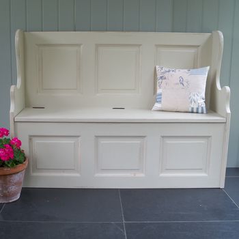 Three Seater Monks' Bench Hand Painted In Any Colour, 3 of 9