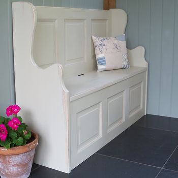 Three Seater Monks' Bench Hand Painted In Any Colour, 2 of 9