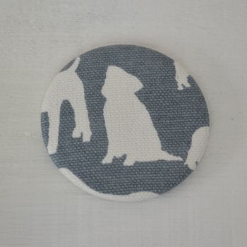 Dogs Fabric Compact Mirror, 2 of 4