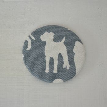 Dogs Fabric Compact Mirror, 4 of 4