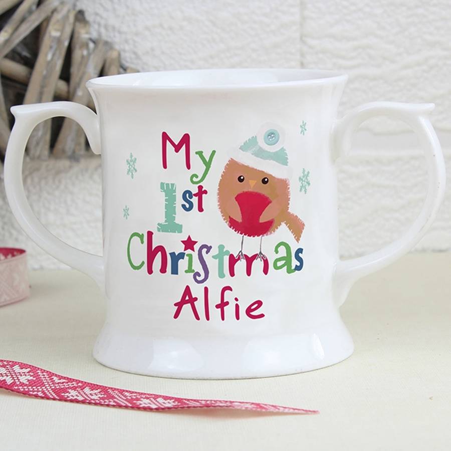 Personalised Baby's 1st Christmas Loving Cup, 1 of 2