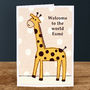 'Baby Giraffe' New Baby Card, thumbnail 3 of 3