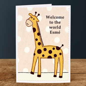 'Baby Giraffe' New Baby Card, 3 of 3