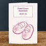 Baby Girl 'Shoes' Personalised New Baby Card, thumbnail 3 of 3
