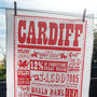 Cardiff Facts Tea Towel, thumbnail 3 of 3
