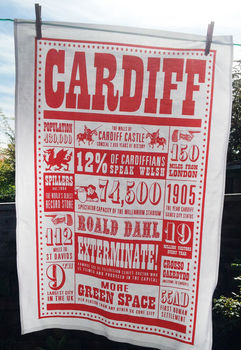 Cardiff Facts Tea Towel, 3 of 3
