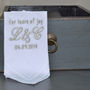 Tears Of Joy Personalised Wedding Handkerchief, thumbnail 2 of 3