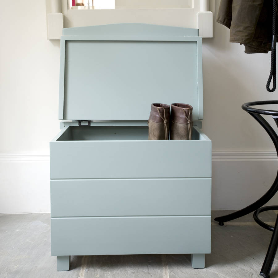 Pine Storage Bench Single Seat By The Orchard