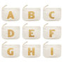 Canvas Glitter Initial Pouch, thumbnail 6 of 8
